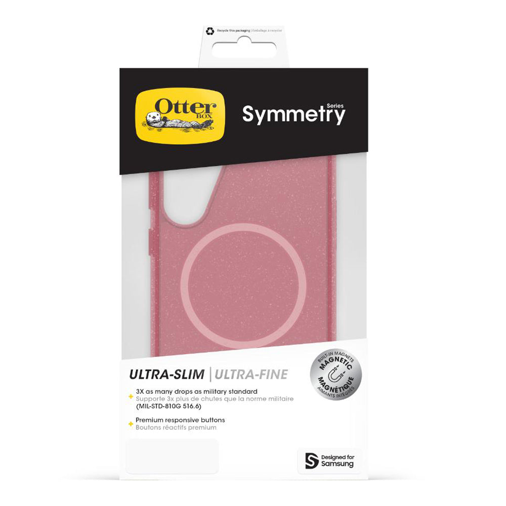 OtterBox Symmetry Magnets Case for Samsung Galaxy S25 Ultra - Clear/Pink