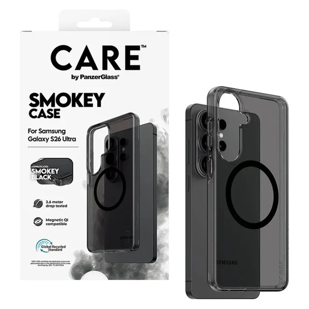 CARE by PanzerGlass Smokey Case for Samsung Galaxy S26 Ultra - Black