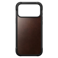 NOMAD Rugged Leather Case for iPhone 18 Pro Max - Rustic Brown Horween
