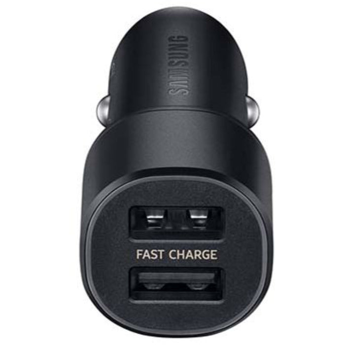 Samsung USB-C Dual Car Charger 30W 15W + 15W with Combo Cable - Black