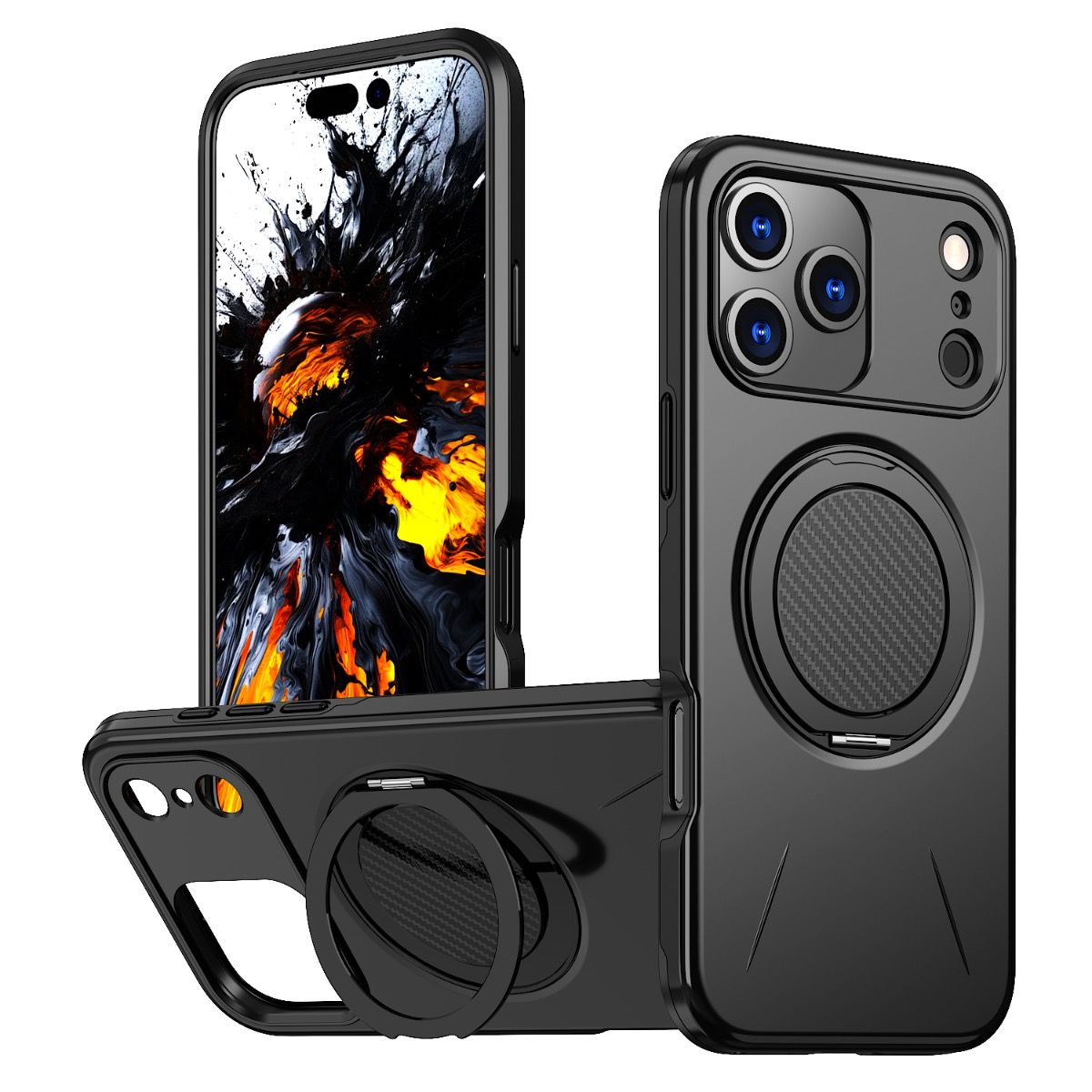 Blacktech Sentinel X Ring Magsafe Case for Samsung Galaxy S26 Ultra - Black