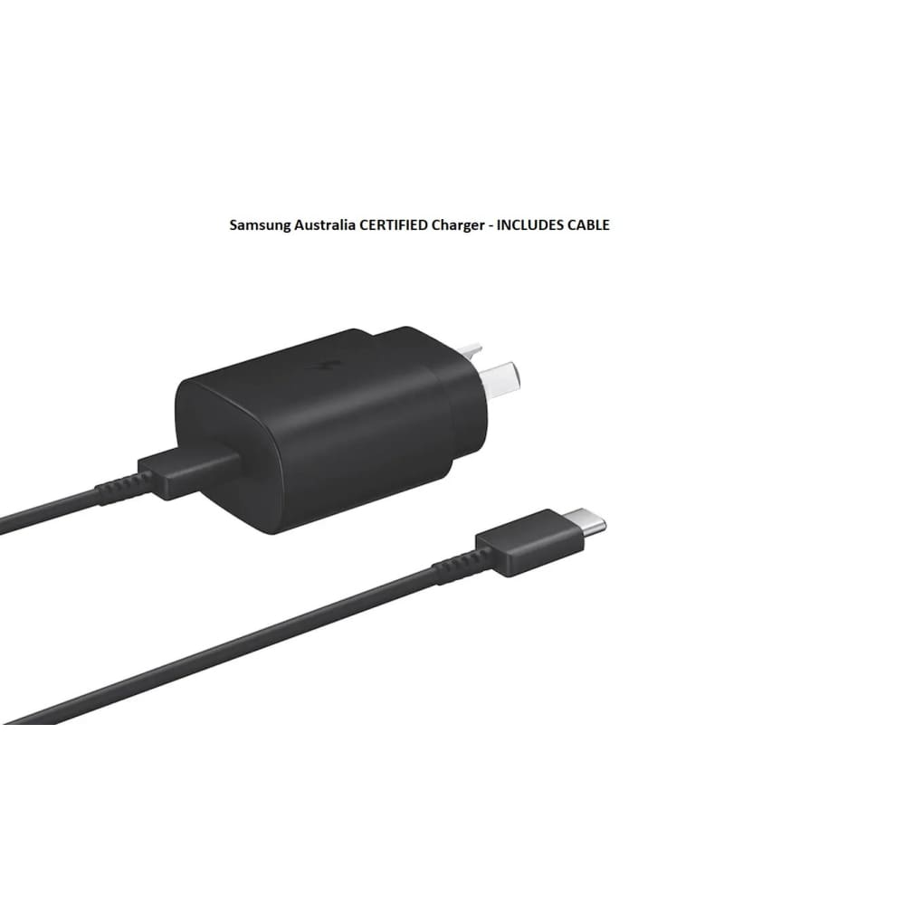 Samsung USB-C 25W AC Charger - Black (Includes USB-C Cable)
