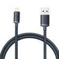 Baseus Crystal Shine Series Fast Charging Data Cable USB to iP 2.4A 1.2m-Black