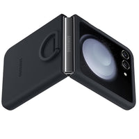 Thumbnail for Samsung Silicone Case with Ring for Galaxy Z Flip5 - Indigo