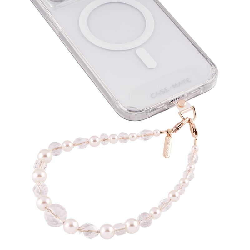 Case-Mate Beaded Phone Wristlet Universal - Crystal Pearl