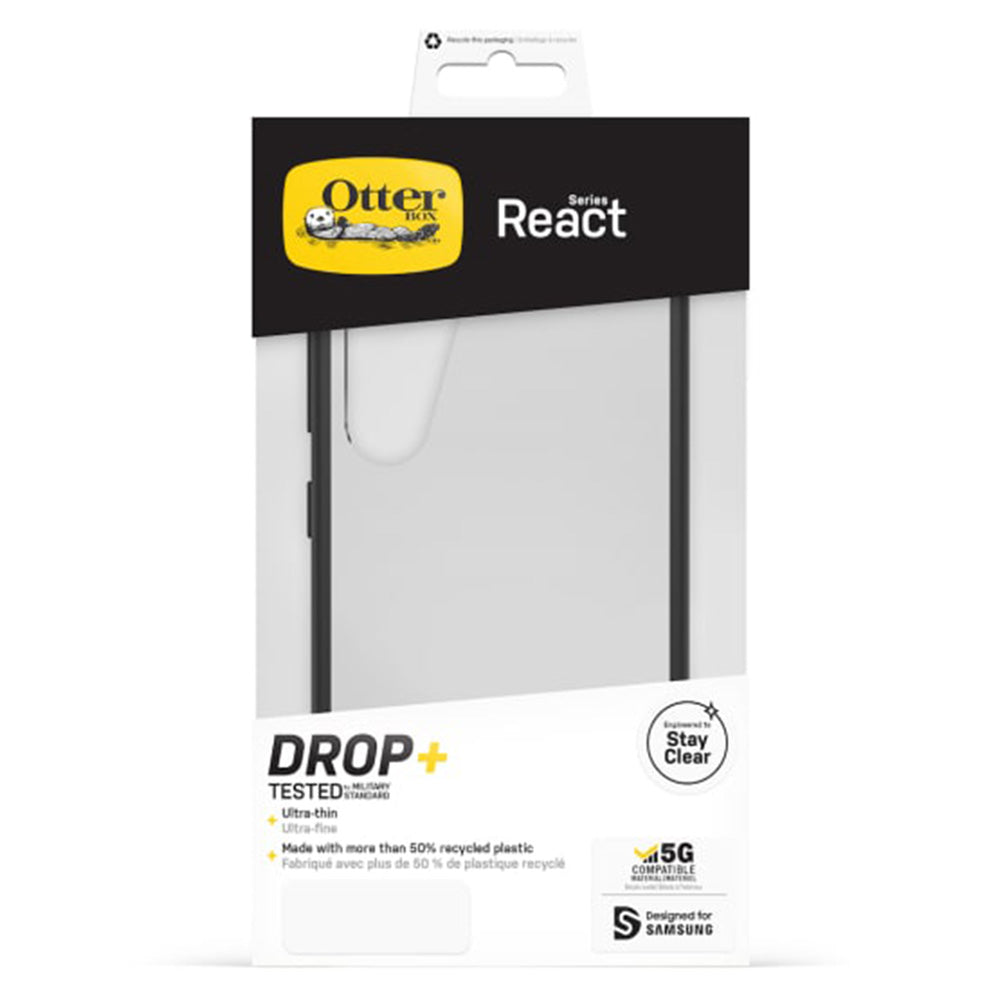 Otterbox React Case for Samsung Galaxy S23 - Clear / Black