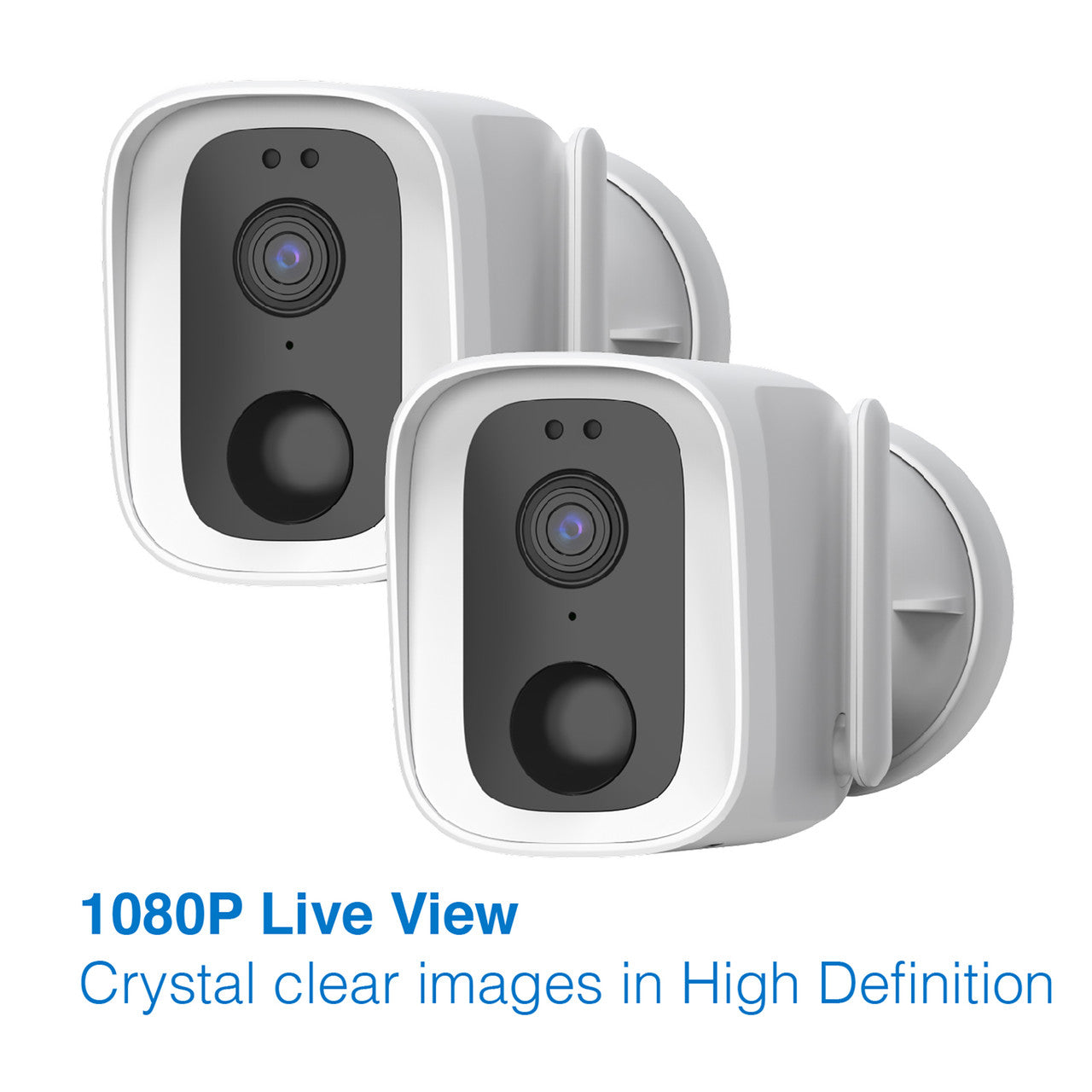 Laser Smart Home Full HD Wireless Camera Twin Pack - IP65 Weatherproof