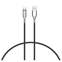 Thumbnail for Cygnett Armoured USB-C to USB-A 2.0 Cable 10cm - Black