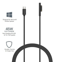 Thumbnail for Cygnett Essentials USB-C To Microsoft Surface Laptop Cable 1M - Black