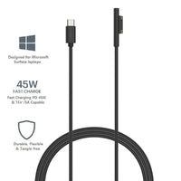 Thumbnail for Cygnett Essentials USB-C to Microsoft Surface Laptop Cable 2M - Black