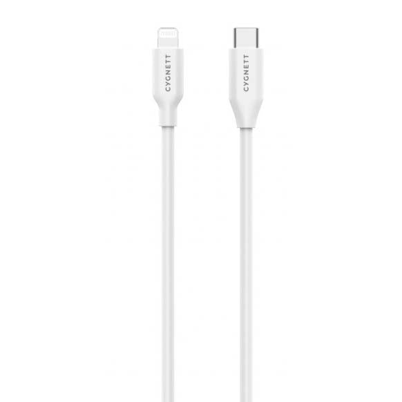 Cygnett Essentials Lightning to USB-C Cable 1M - White