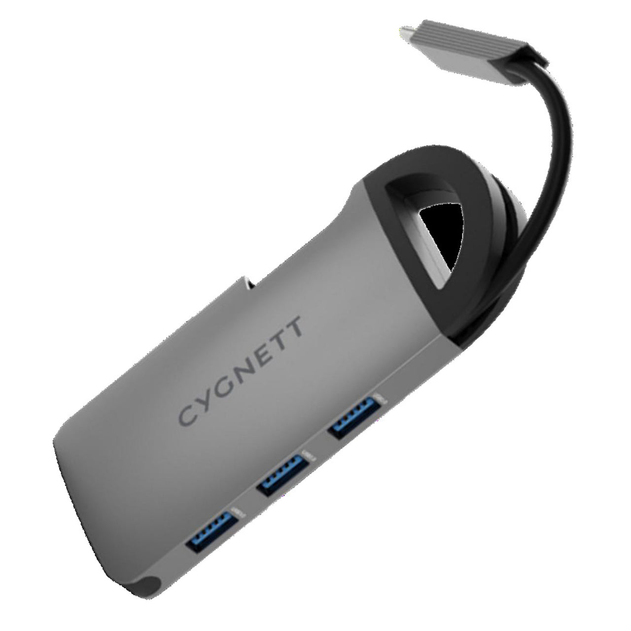 Cygnett Unite 7-in-1 USB-C Multiport Hub Adapter Dock - Grey