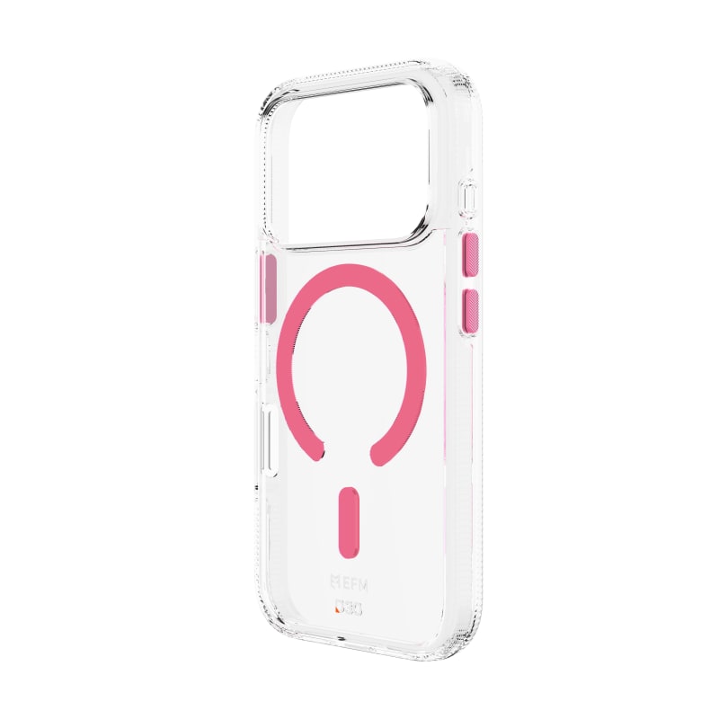 EFM Ibiza Glow In The Dark Case with D3O Zero for iPhone 17 Pro - Pink