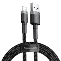 Thumbnail for Baseus USB-A To Lightning Cafule Tough Cable 2 Meter - Gray
