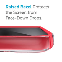 Thumbnail for Speck Presidio Perfect Clear Impact Geometry Case For iPhone 13 Standard 6.1 - Red