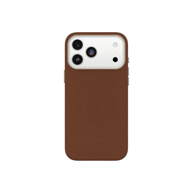 OtterBox Symmetry MagSafe Cactus Leather Case with Camera Control for iPhone 17 Pro Max- Desert Saddle Brown