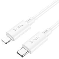 Thumbnail for Hoco X88 Gratified charging cable for iP- White