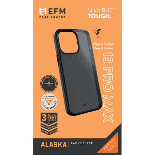 EFM Alaska Armour with D3O Crystalex Case for iPhone 13 Pro Max (6.7") - Black