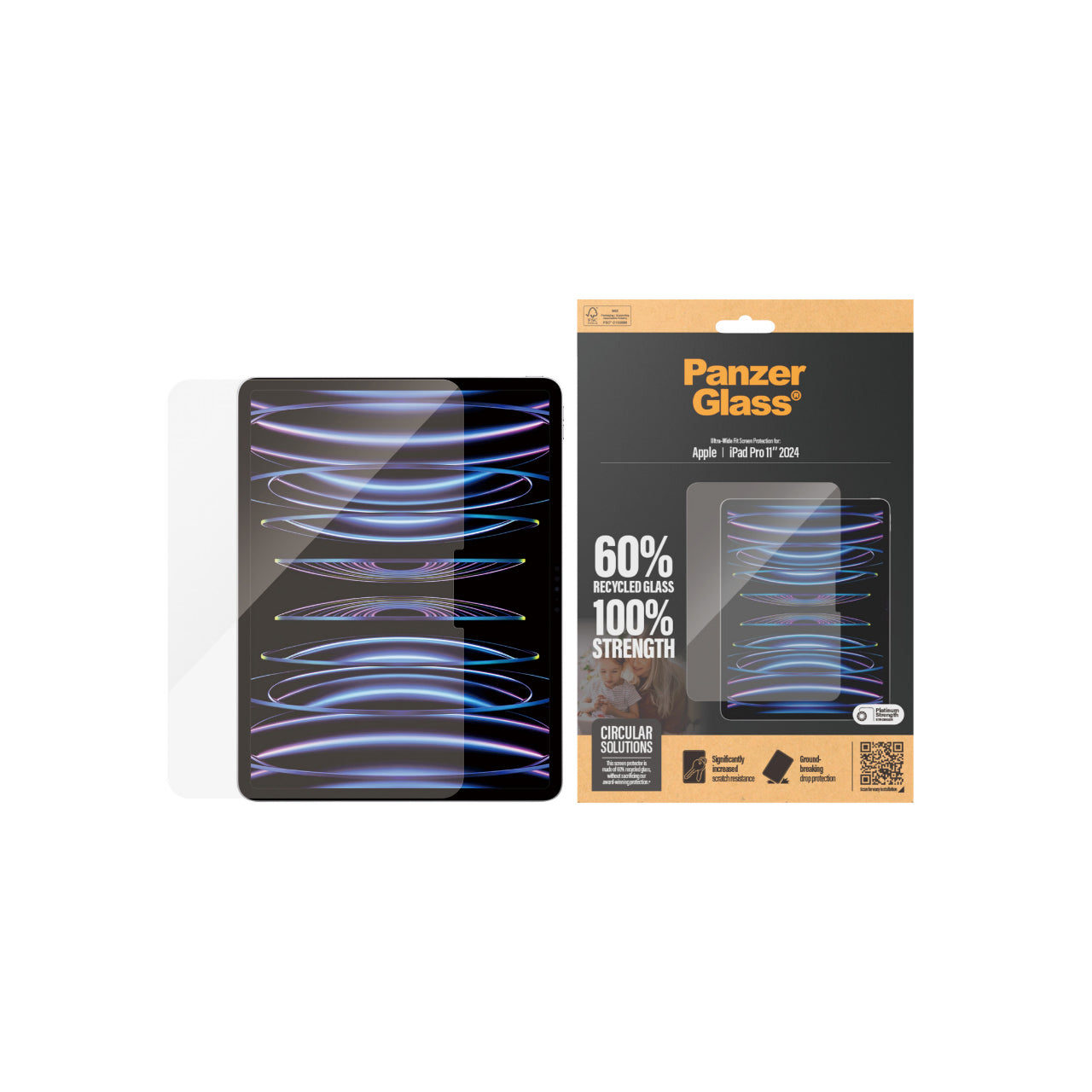PanzerGlass UltraWide Fit Screen Protector for iPad Pro 11" Gen 5 2024