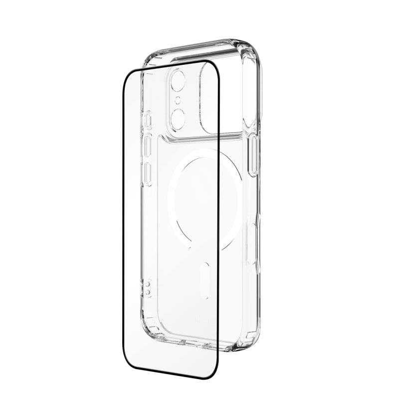 EFM 2-in-1 Case and Impact Screen Armour Bundle for Apple iPhone 17 Pro- Clear