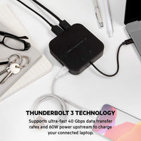 Thumbnail for Belkin Thunderbolt 3 Dock Core with Thunderbolt 3 Cable  for Mac and Windows) Dual 4K @60Hz, 40Gbps Transfer Speeds, 60W Upstream Charging