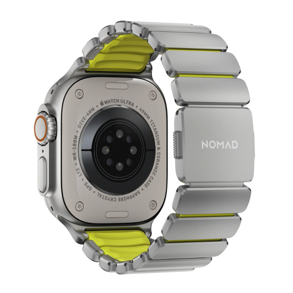 NOMAD Stratos for Apple Watch (49mm/ULTRA1&2) - Natural/Volt