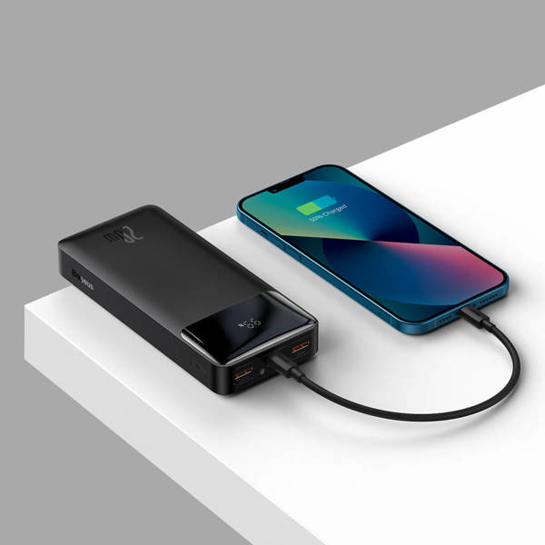 Baseus Bipow Fast Charging Power Bank 20000mAh 20W  - Black