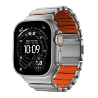 NOMAD Stratos for Apple Watch (49mm/ULTRA1&2) - Natural/Orange