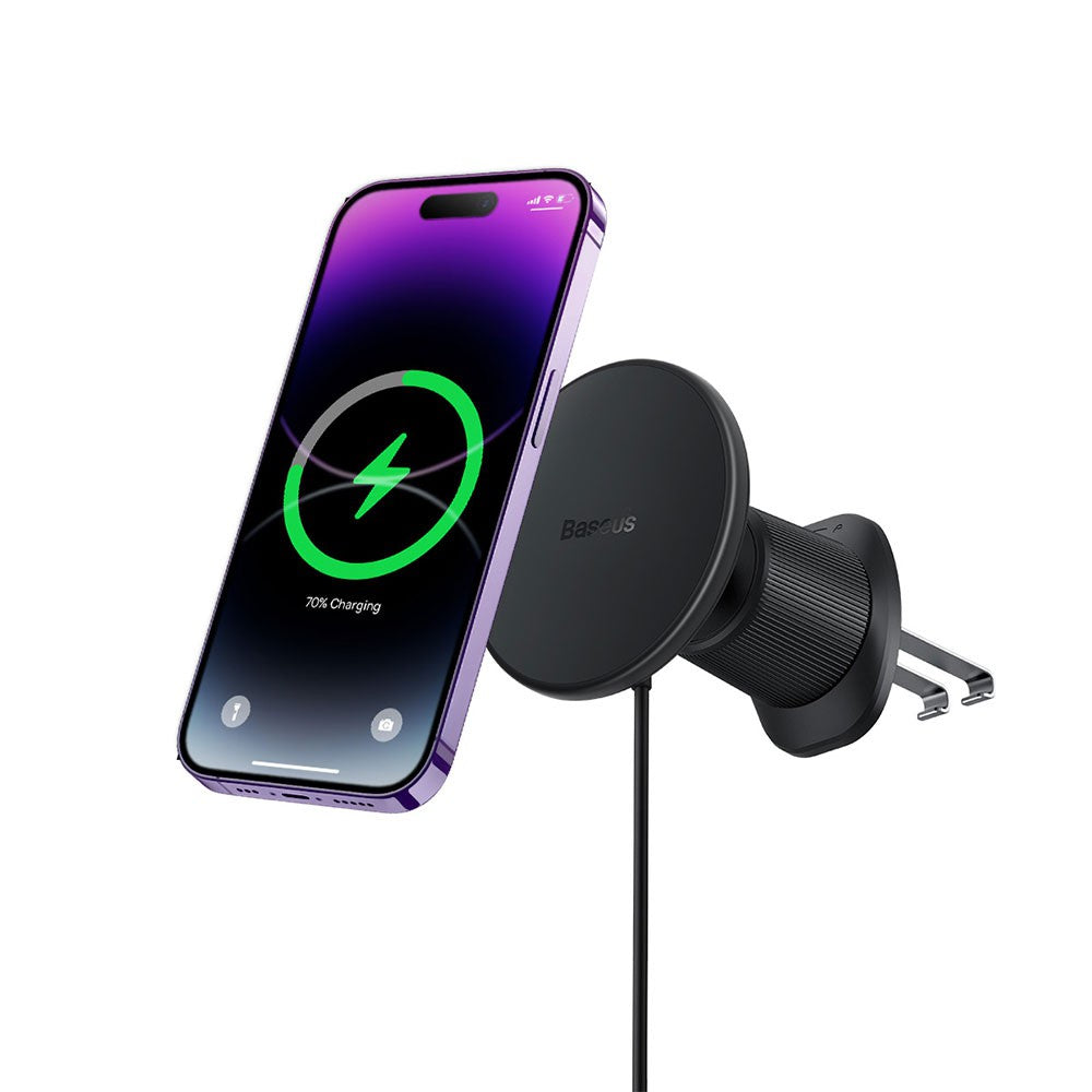 Baseus CW01 Magnetic Wireless Charging Car Mount Air Vent 15W-Black