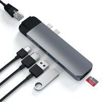 Thumbnail for Satechi USB-C Pro Hub with Ethernet & 4K HDMI - Space Grey