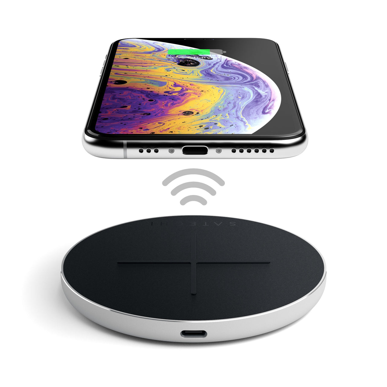 Satechi USB-C PD & QC Wireless Charger - Silver