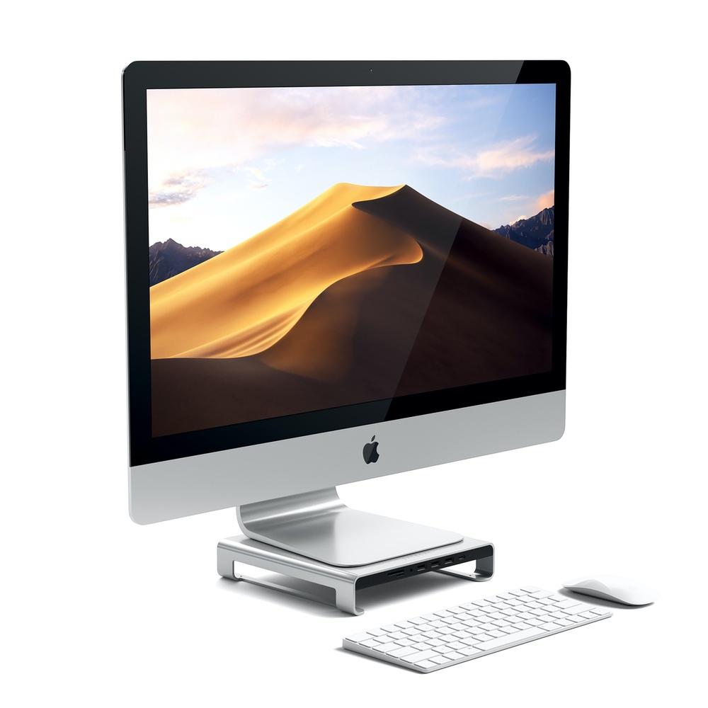 Satechi Monitor Stand Hub for iMac - Silver