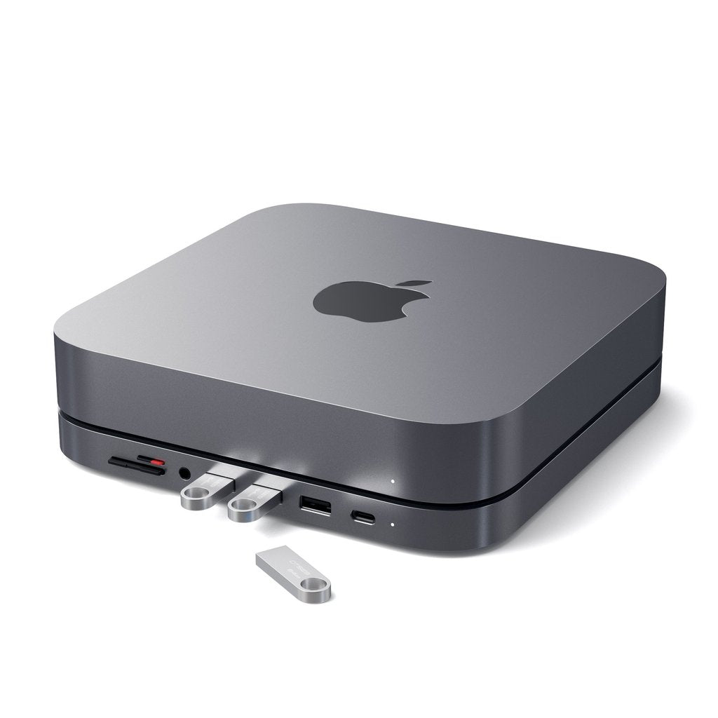 Satechi Aluminium USB-C Stand + Hub for Mac Mini (Space Grey)