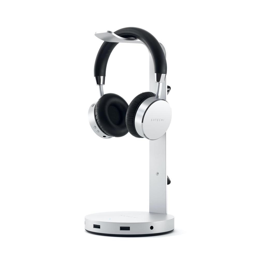 Satechi Aluminium Headphone Stand Hub (Silver)