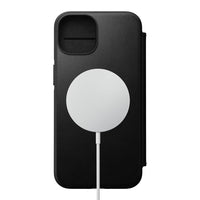 Thumbnail for Nomad Leather Folio Case for iPhone 17e/16e/15/14 - Black