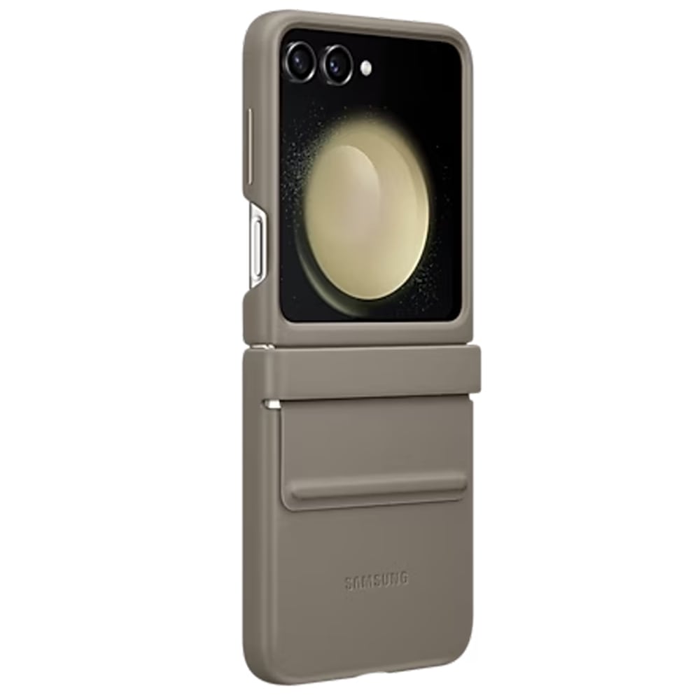 Samsung Flap ECO-Leather Case for Galaxy Z Flip5 Case - Etoupe