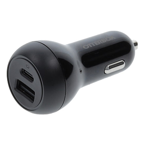 OtterBox 32W Dual Port Standard Fast Car Charger - Black