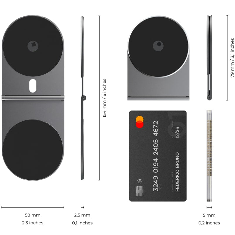 Rolling Square EDGE Pro Full Kit MagSafe Modular Kit Includes Edge Pro 15W Wireless Charger and Light - Black