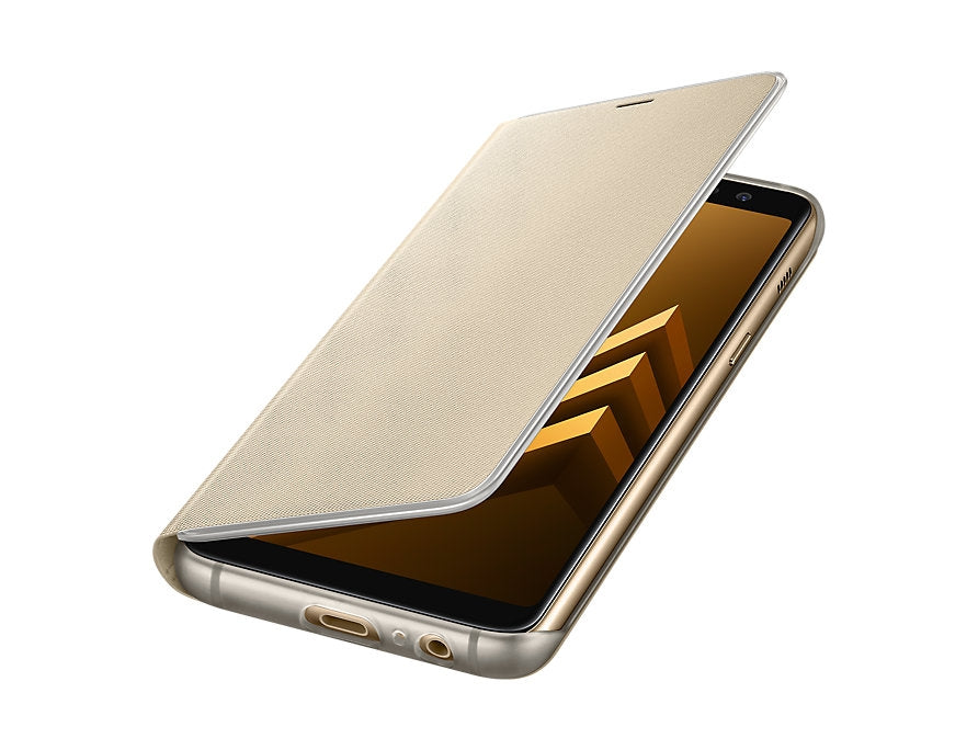 Samsung Galaxy A8 Neon Flip Cover - Gold