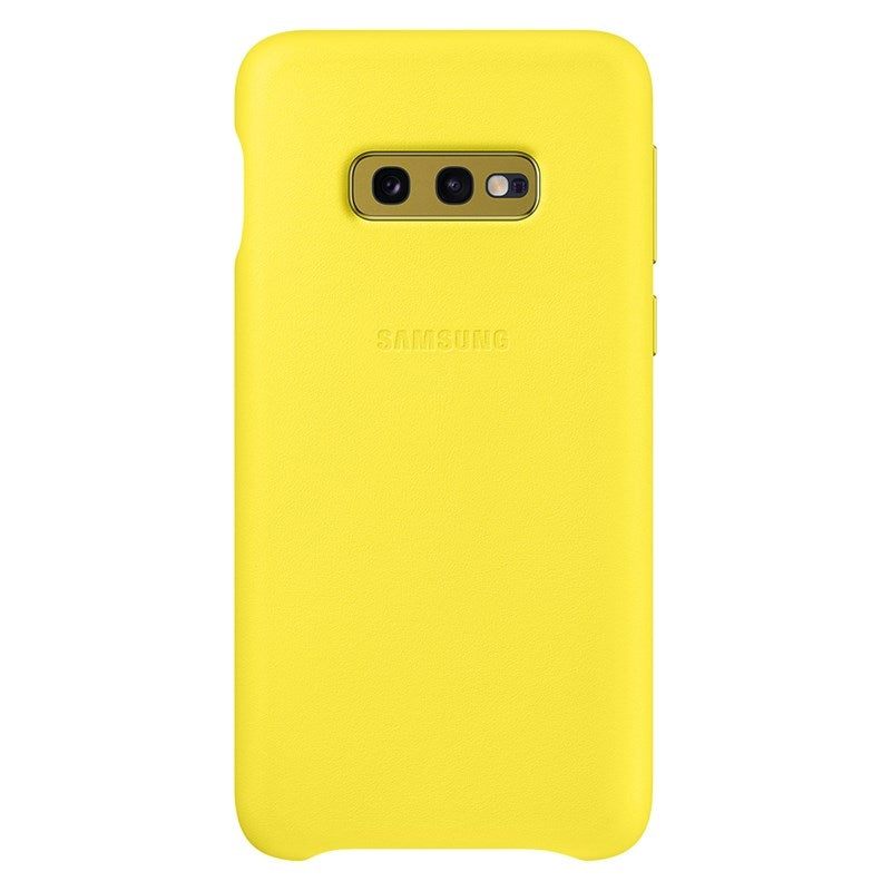 Samsung Leather Cover Suits Galaxy S10e (5.8") - Yellow
