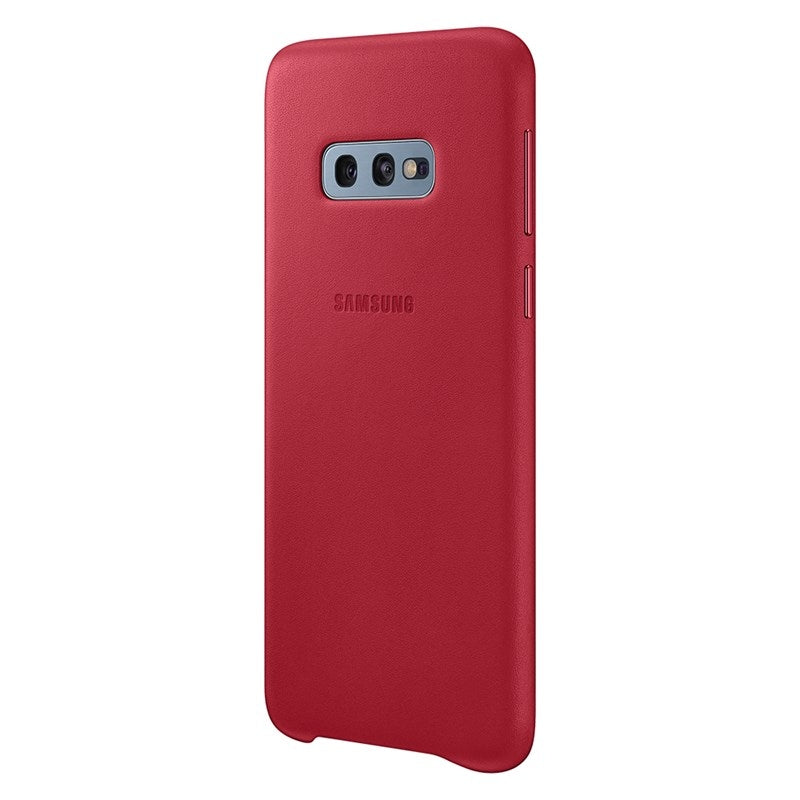 Samsung Leather Cover Suits Galaxy S10e (5.8") - Red