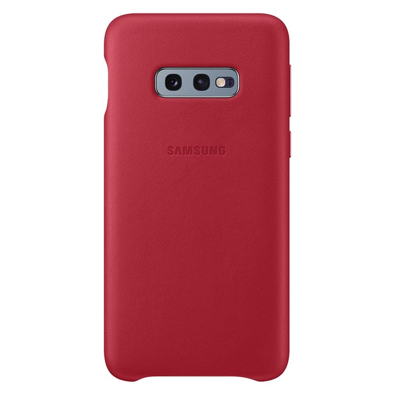 Samsung Leather Cover Suits Galaxy S10e (5.8") - Red