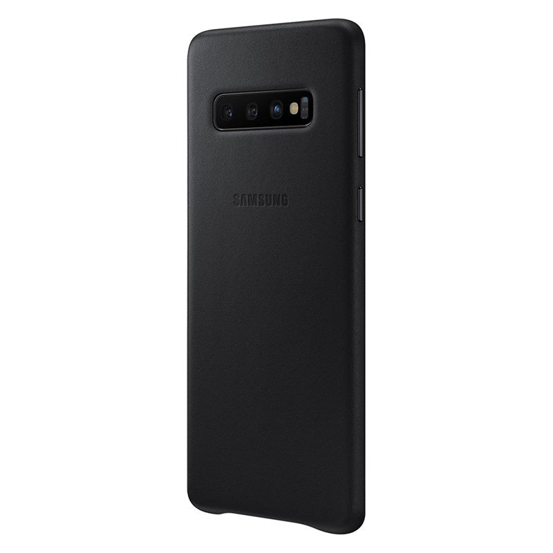 Samsung Leather Cover Suits Galaxy S10 (6.1") - Black