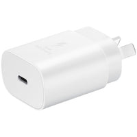 Thumbnail for Genuine Samsung USB-C 25W Fast Charging AC Wall Adapter (No Cable) - White