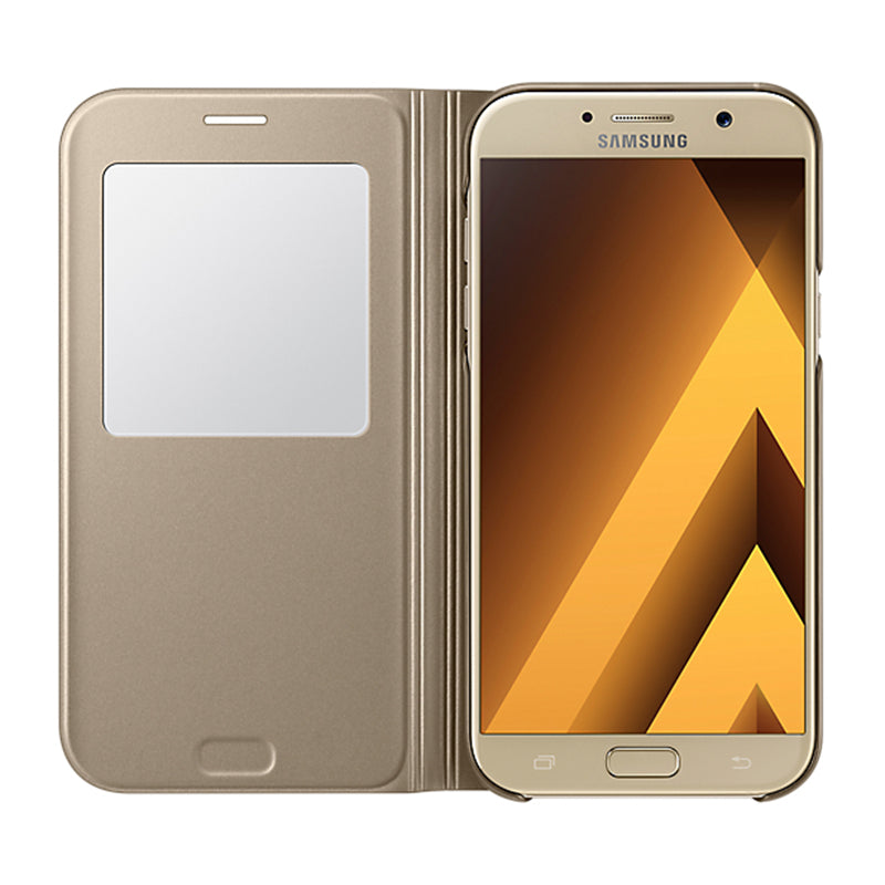 Samsung Galaxy A7 S-View Standing Cover - Gold