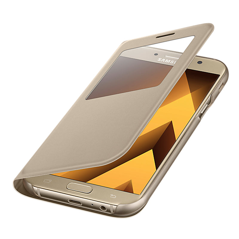 Samsung Galaxy A7 S-View Standing Cover - Gold