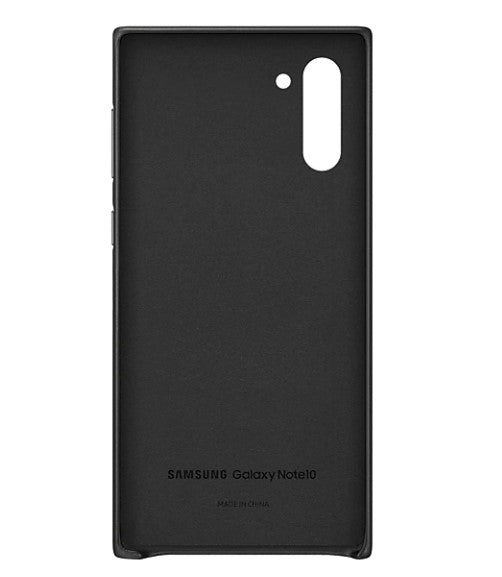 Samsung Galaxy Note 10 Leather Cover Case - Black