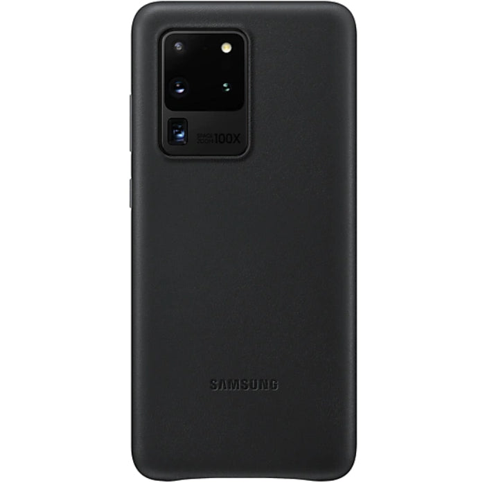 Samsung Galaxy S20 Ultra Leather Cover - Black