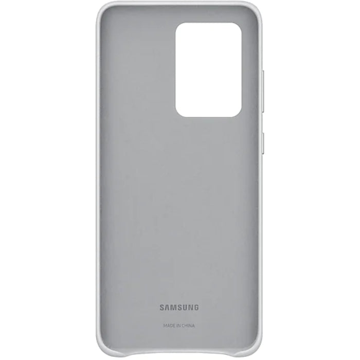 Samsung Galaxy S20 Ultra Leather Cover - Silver