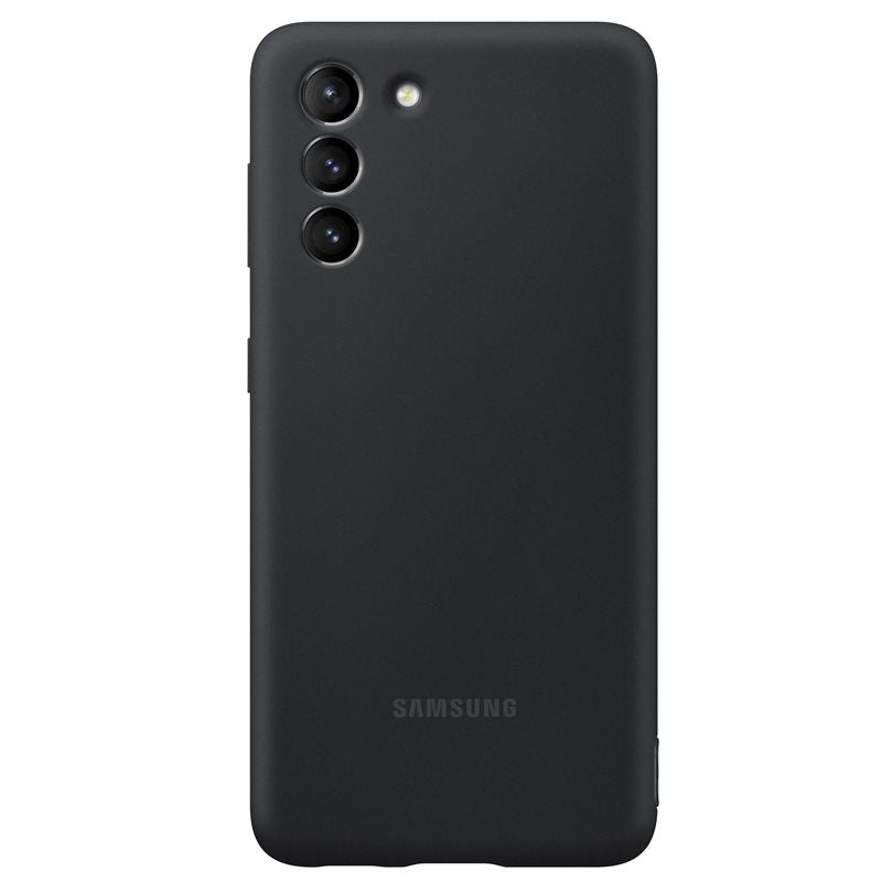 Samsung Silicon Cover Case for Galaxy S21 - Black